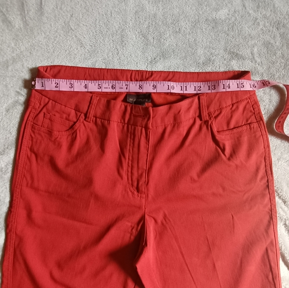 Multiples Women's Straight Leg Red Dress Pants Size 10. - Picture 7 of 12
